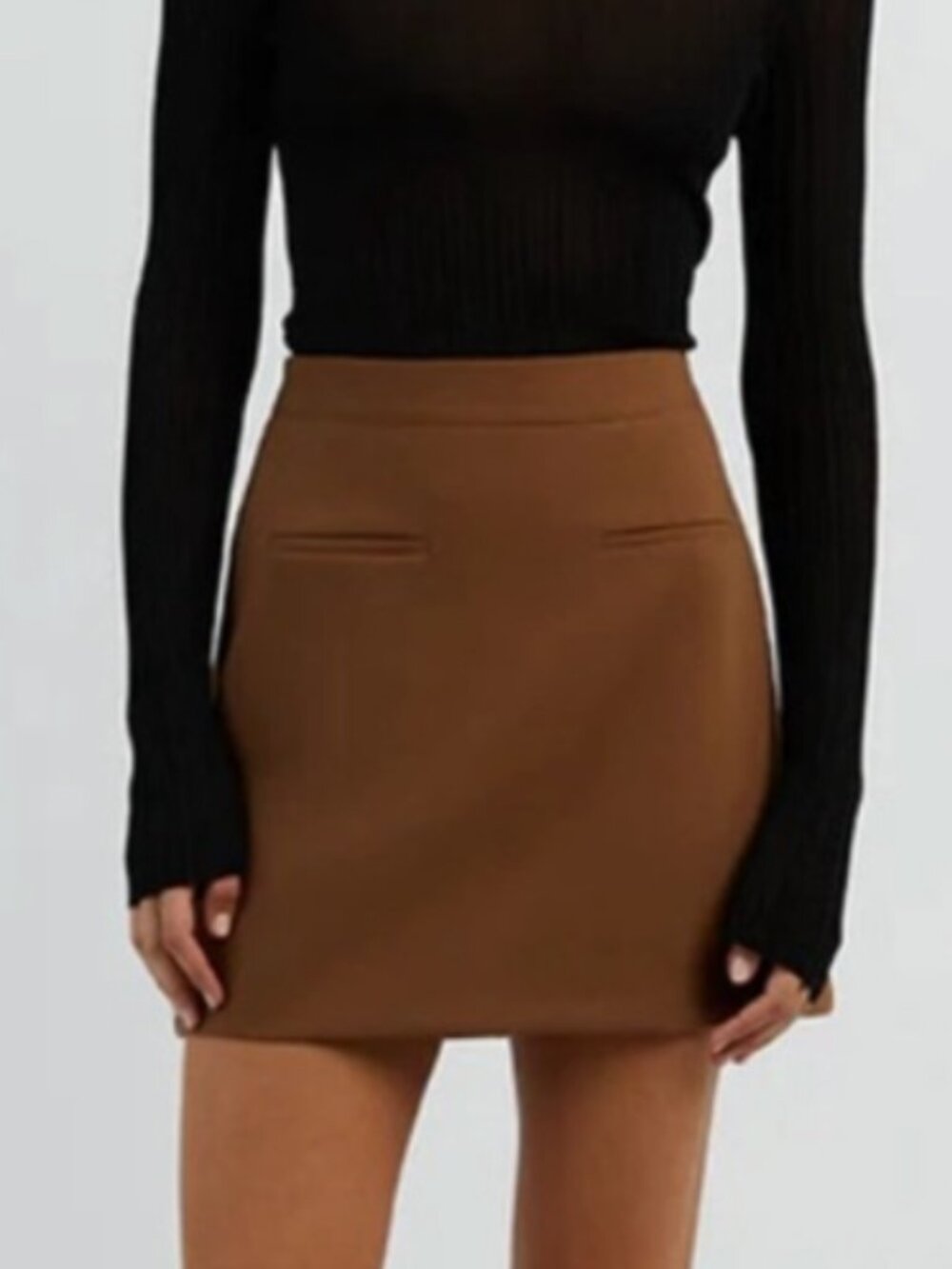 DISSH Rowan A-Line Mini Skirt in Caramel Size 8